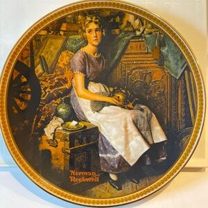 Vintage Norman Rockwell plate #5275AN “Dreaming in the Attic”